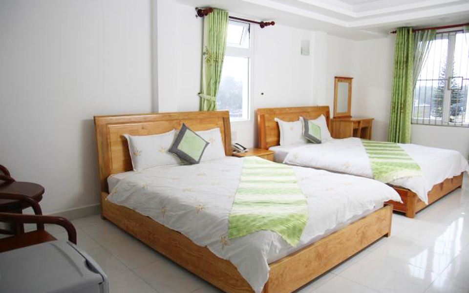 Phòng ngủ tại khách sạn Thanh Loan
