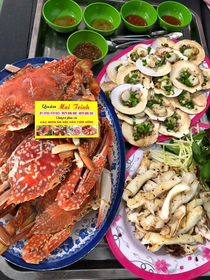 Quán hải sản Mai Trinh là một trong những quán ăn ngon hàng đầu tại Lagi